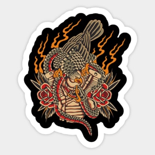 Eagle and Snake Sticker